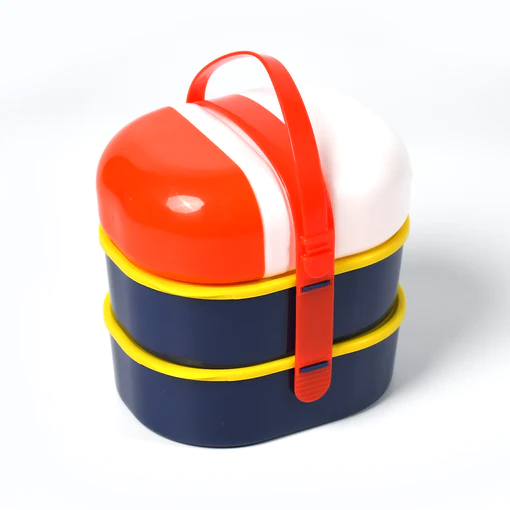 7158 MR. CHEF SMART LUNCH BOX CAPSULE SHAPE STRAP-ON LUNCH BOX WITH WATER BOTTLE AND HANDLE - Image 2