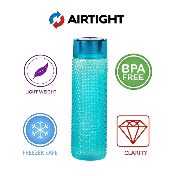 5270 Water Bottle Bubble Shape Designer Water Bottles for Fridge School College Use, Capacity 1000ml ( 3 pc ) - Image 5