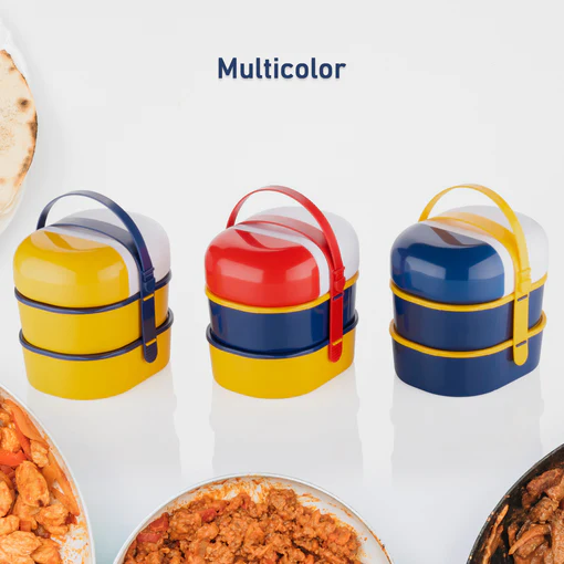 7158 MR. CHEF SMART LUNCH BOX CAPSULE SHAPE STRAP-ON LUNCH BOX WITH WATER BOTTLE AND HANDLE - Image 3
