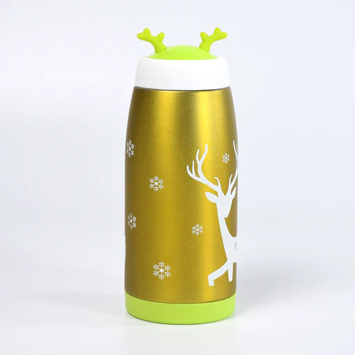 6792 STAINLESS STEEL UNIQUE DESIGN WATER BOTTLE DOUBLE WALL DRINKING BOTTLE HOT AND COLD VACCUM INSULATED LEAK-PROOF BOTTLE FOR TRAVELING, OFFICE, GYM & HOME USE ( 380 ML) - Image 5