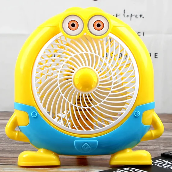 6464 PLASTIC CUTE MINI CARTOON ELECTRIC USB FAN DESK FAN FOR CHILDREN - Image 3