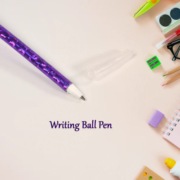 1172 Fashion Rose Flower & Star Design Ball Pen Smooth Writing For Wedding , Events & Multiuse Pen ( Set Of 5pc) - Image 5