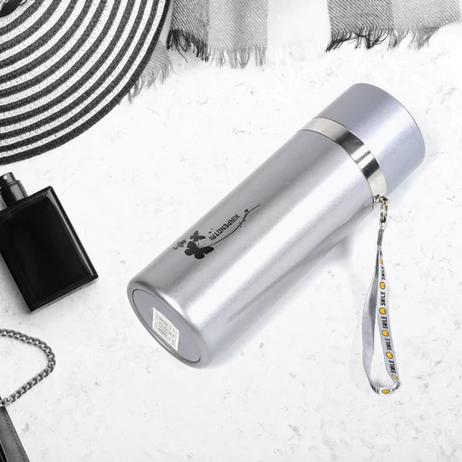 6791 DOUBLE WALL VACUUM INSULATED STAINLESS STEEL WATER BOTTLE ( 380 ML) - Image 4