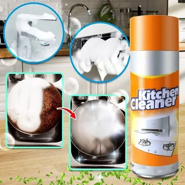 1331 Multipurpose Bubble Foam Cleaner Kitchen Cleaner Spray Oil & Grease Stain Remover Chimney Cleaner Spray Bubble Cleaner All Purpose Foam Degreaser Spray (500 Ml) - Image 5