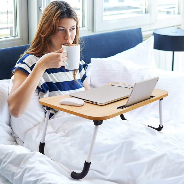 4493 Multi-Purpose Laptop Desk for Study and Reading with Foldable Non-Slip Legs Reading Table Tray , Laptop Table ,Laptop Stands, Laptop Desk, Foldable Study Laptop Table - Image 5