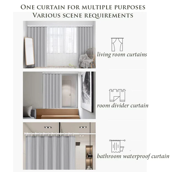 6716 Solid 1 Piece Door Curtain (200x200Cm)﻿ - Image 7