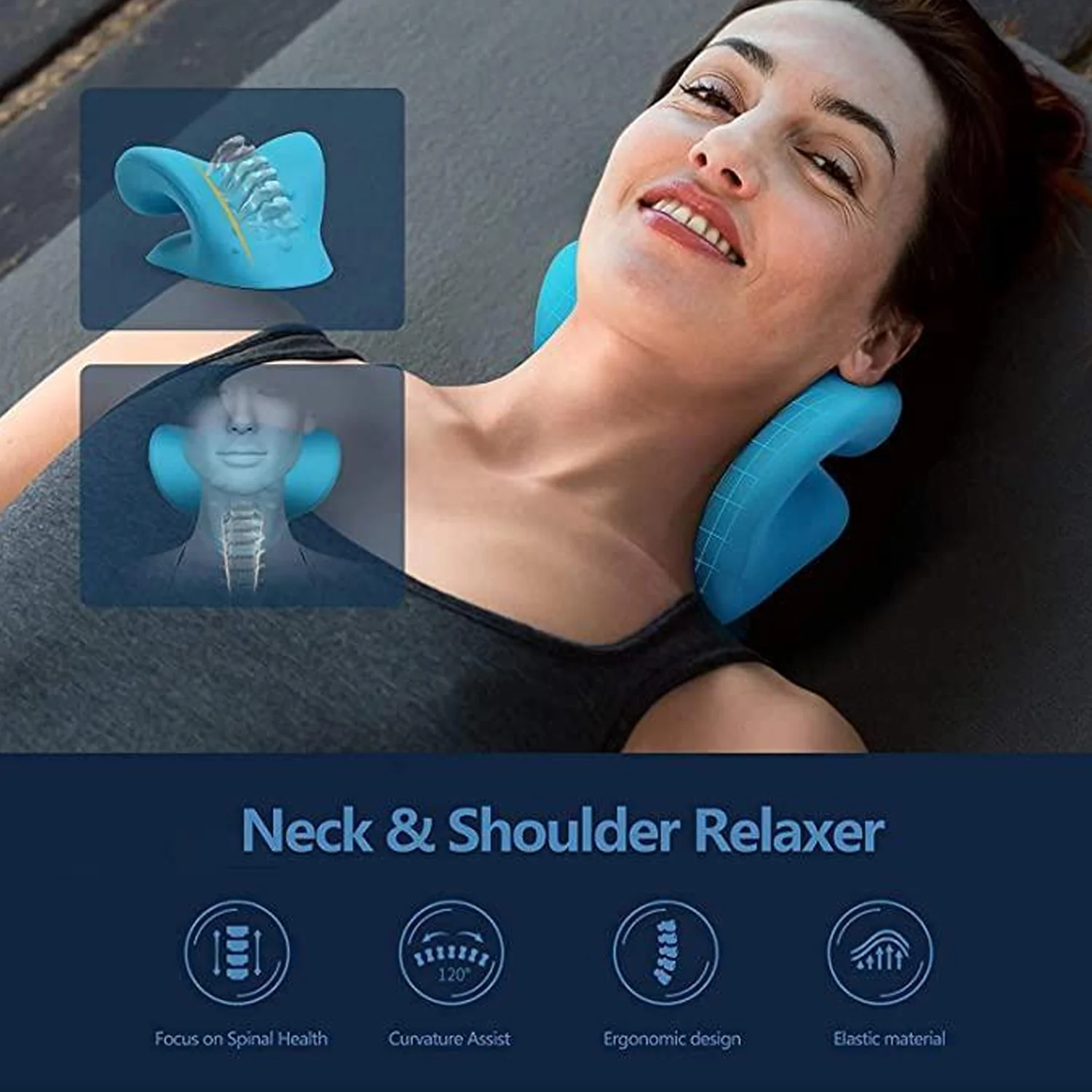 0511 NECK RELAXER | CERVICAL PILLOW FOR NECK & SHOULDER PAIN | CHIROPRACTIC ACUPRESSURE MANUAL MASSAGE | MEDICAL GRADE MATERIAL | RECOMMENDED BY ORTHOPAEDICS - Image 3