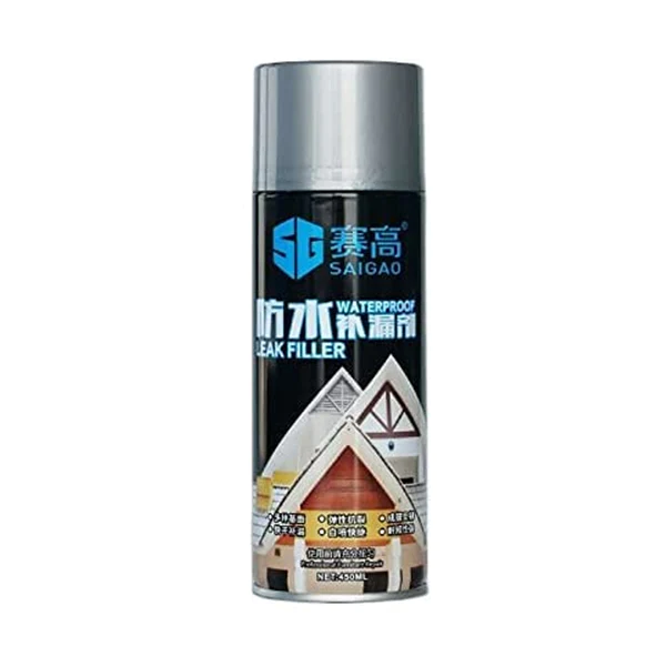1332 Waterproof Leak Filler Spray Rubber Flexx Repair & Sealant - Point to Seal Cracks Holes Leaks Corrosion More for Indoor Or Outdoor Use Black Paint (450 Ml) - Image 7