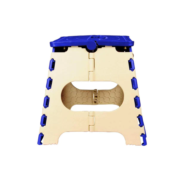 2009_12 Inch Plastic Folding Step Stool for Kids and Adults with Handle (Multicolor) - Image 3
