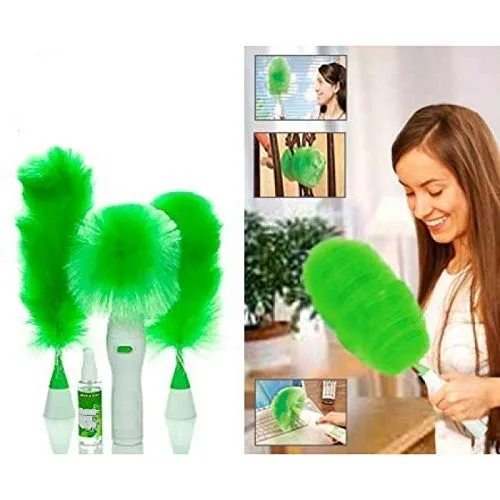 BZ10 Hand-Held, Sward Go Dust Electric Feather Spin Motorised Cleaning Brush Set Home Duster Feather Dust Cleaner Brush for Home, Office, Car - Image 5