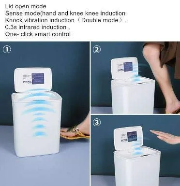 CS12 14L Automatic Sensor Dustbin Smart Sensor Trash Can Induction Waste Bin Rubbish Can Home Living Room Garbage Bucket - Image 5