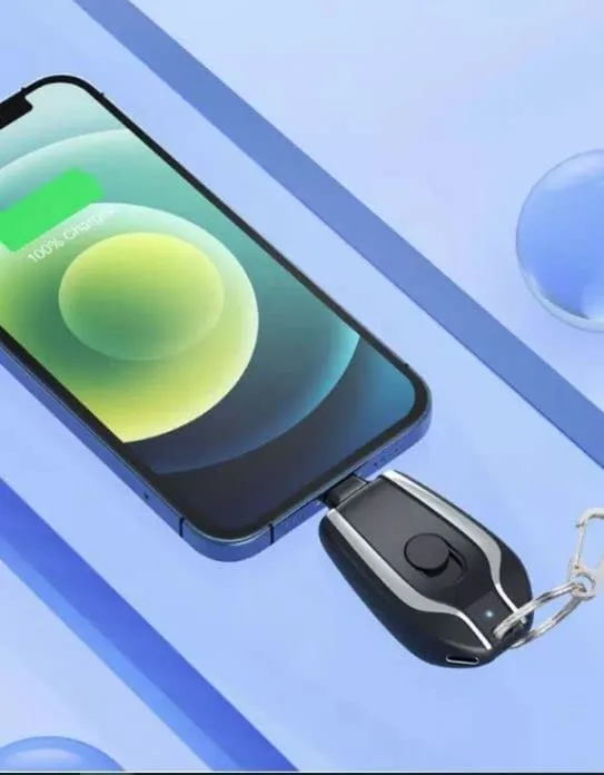 BZ18 New Small Portable Emergency Key Chain Power Bank Mini 1500mah Fast Finger Key Power Bank Keychain Power Bank - Image 5