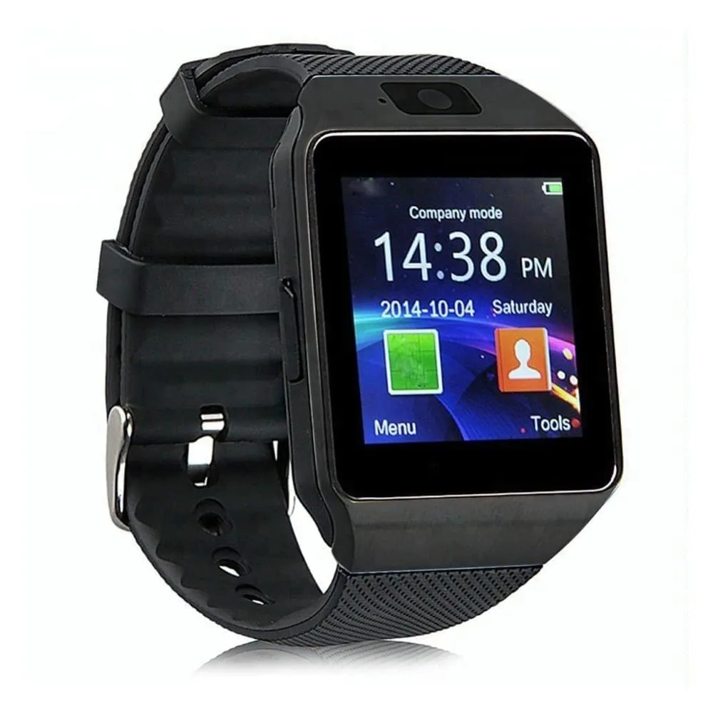 CS10 DZ09 Bluetooth Calling Smartwatch with Sim Call Support (ONLY – AIRTRL) HD Touch Display, 4G Support, Notification, Camera Smart Watch (Black)