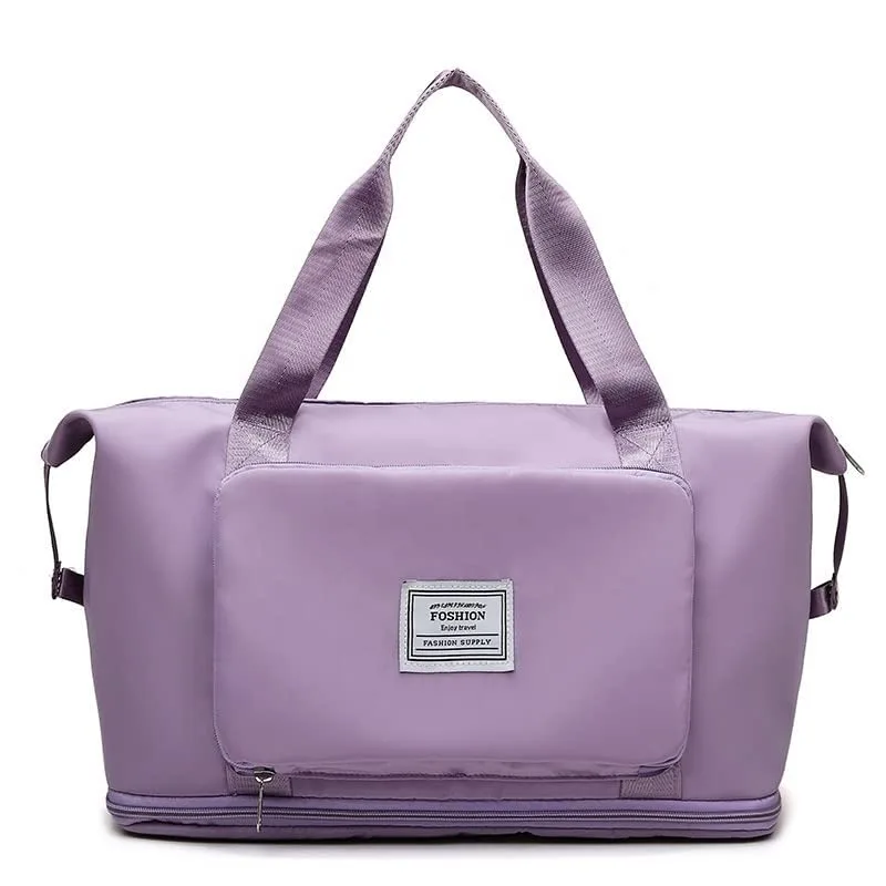 BZ23 Foldable Travel Duffle Bag for Women Lightweight Waterproof Luggage Bag for Travel (40 x 23 x 45cm) - Image 2