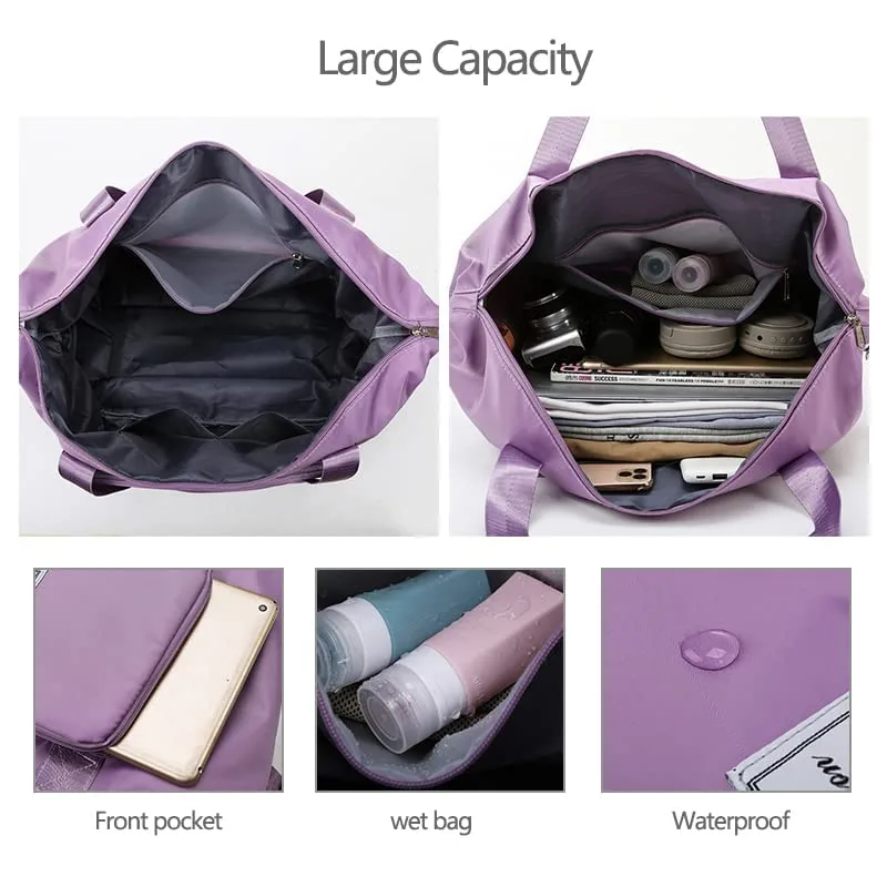 BZ23 Foldable Travel Duffle Bag for Women Lightweight Waterproof Luggage Bag for Travel (40 x 23 x 45cm) - Image 4
