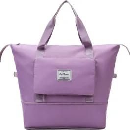 BZ23 Foldable Travel Duffle Bag for Women Lightweight Waterproof Luggage Bag for Travel (40 x 23 x 45cm)