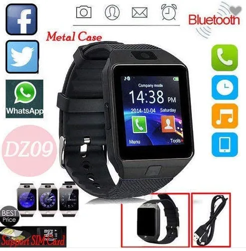 CS10 DZ09 Bluetooth Calling Smartwatch with Sim Call Support (ONLY – AIRTRL) HD Touch Display, 4G Support, Notification, Camera Smart Watch (Black) - Image 5