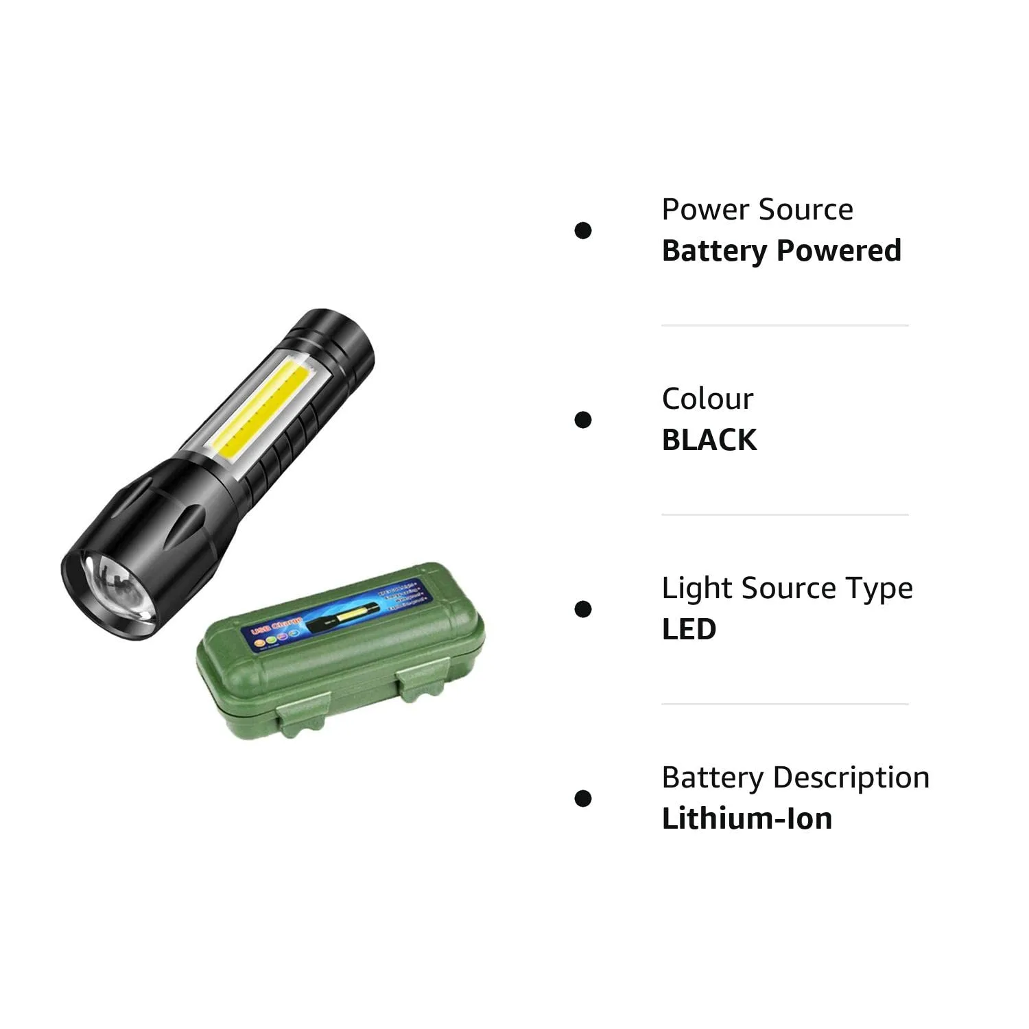RJ02 Torch Lights Rechargeable Led Flashlight With Cob Light Mini Waterproof Portable Led Xpe Cob Flashlight Usb Rechargeable 3 Modes Pen Clip Light Flashlight - Image 9