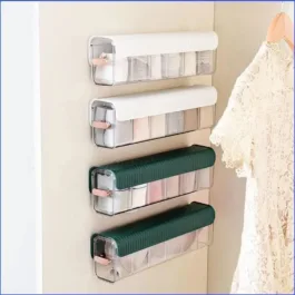 BZ22 Wall Mount 5 Cell Drawer Storage Boxes and Acrylic Organizers for Lingerie, Socks, Ties, Data Cable, Spices Organization and Storage(PAKE OF-1)…