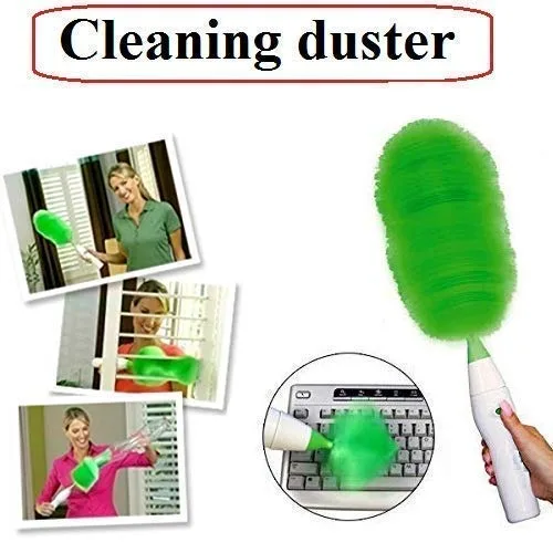 BZ10 Hand-Held, Sward Go Dust Electric Feather Spin Motorised Cleaning Brush Set Home Duster Feather Dust Cleaner Brush for Home, Office, Car - Image 4