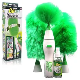 BZ10 Hand-Held, Sward Go Dust Electric Feather Spin Motorised Cleaning Brush Set Home Duster Feather Dust Cleaner Brush for Home, Office, Car