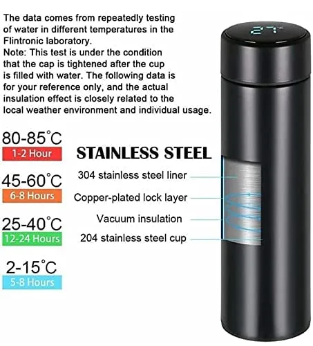0726A SMART VACUUM INSULATED WATER BOTTLE WITH LED TEMPERATURE DISPLAY (Colour) - Image 6