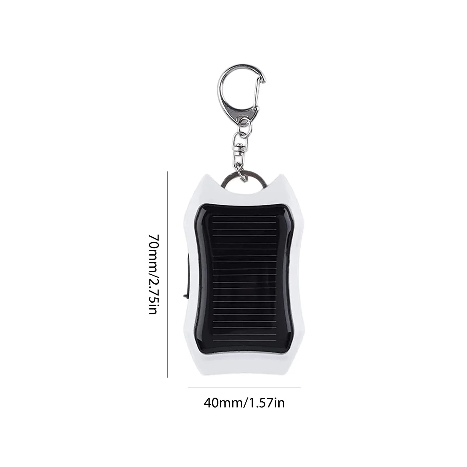 BZ17  Solar Keychain Flashlight Solar Charger Mobile Power Bank Energy Saving Charger/Battery Power Bank for Cellphone 1200 mAH - Image 6
