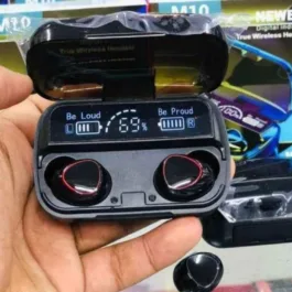 CS59 M10 TWS Wireless Earphone Touch Bluetooth Earplugs in The Ear Stereo Sport Headsets Noise Reduction Headphones with Digital Display Black