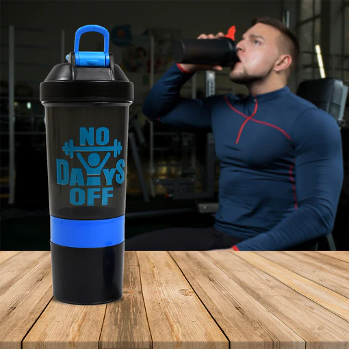 1774 PROTEIN SHAKER BOTTLE|GYM|WATER BOTTLE WITH 2 STORAGE COMPARTMENT|BPA FREE| 500ML - Image 6