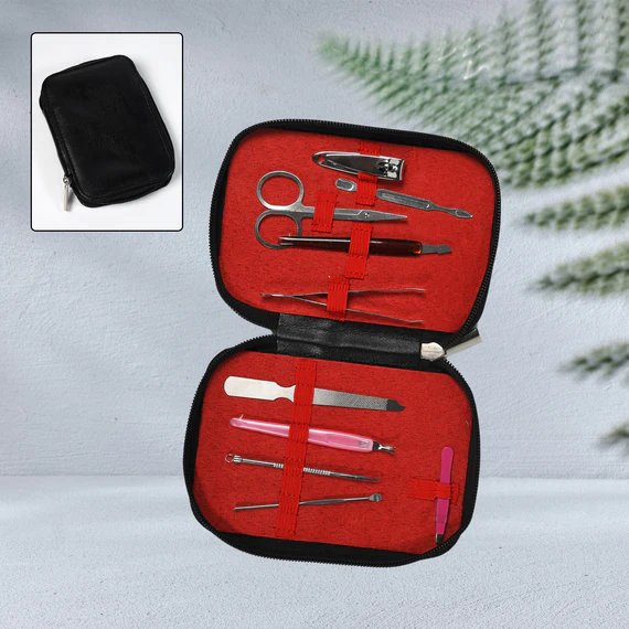 1268 MANICURE PEDICURE KIT STEEL KIT STAINLESS STEEL MANICURE KIT PROFESSIONAL GROOMING CARE TOOLS FOR MEN & WOMEN CARE (10 TOOL )