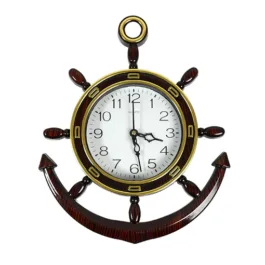 4944 ANCHOR SHAPE WALL CLOCK SIZE 28X23X5CMS
