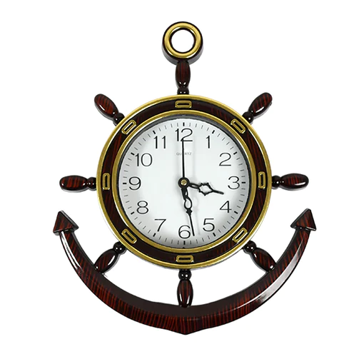 4944 ANCHOR SHAPE WALL CLOCK SIZE 28X23X5CMS - Image 2