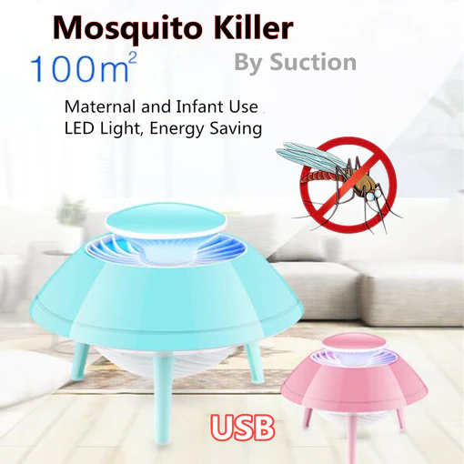 6465 MOSQUITO TRAP KILLER SPACE SHIP DESIGN LAMP FLYING SAUCER MOSQUITO CATCHER SUCTION MACHINE - Image 4
