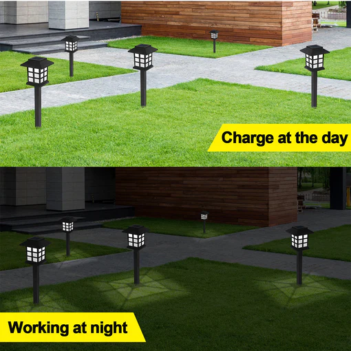 6625 SOLAR GARDEN LIGHTS LED OUTDOOR STAKE SPOTLIGHT FIXTURE FOR GARDEN LIGHT (PACK OF 2PC ) - Image 4