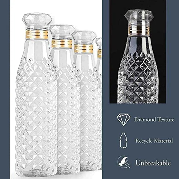 7116 WATER BOTTLE WITH DIAMOND CUT USED BY KIDS, CHILDREN'S ( 3 PCS ) - Image 7