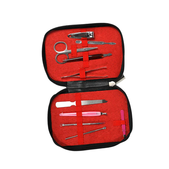 1268 MANICURE PEDICURE KIT STEEL KIT STAINLESS STEEL MANICURE KIT PROFESSIONAL GROOMING CARE TOOLS FOR MEN & WOMEN CARE (10 TOOL ) - Image 6