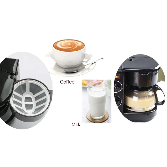CS01 3 IN 1 BREAKFAST MAKER PORTABLE TOASTER OVEN, GRILL PAN & COFFEE MAKER FULL BREAKFAST READY AT ONE GO - Image 8