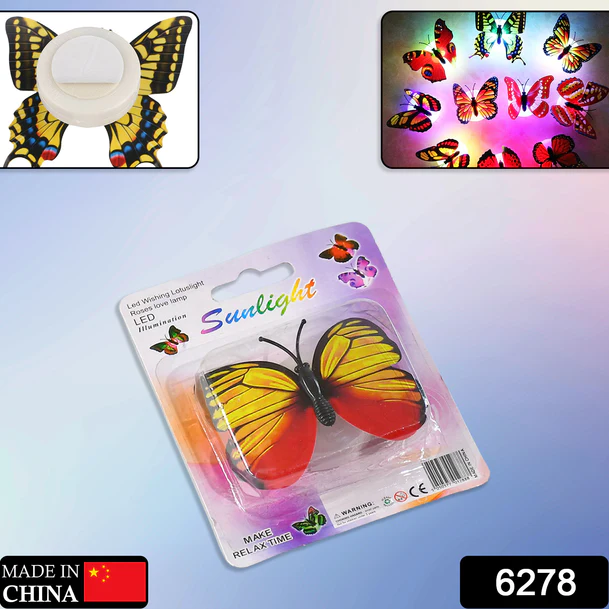 6278 THE BUTTERFLY 3D NIGHT LAMP COMES WITH 3D ILLUSION DESIGN SUITABLE FOR DRAWING ROOM, LOBBY.