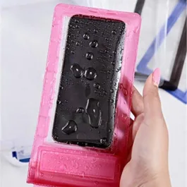 0601 WATERPROOF MOBILE POUCH (6.2 INCH , RANDOM COLOUR)