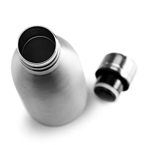 UV31  500ml Stainless Steel Insulated Water Bottle | Thermosteel | Double Walled Vacuum Flask | 24 Hours Hot Cold | Bpa Free Food Grade | Leak Proof | 304 Grade Steel (500 ML, Silver) - Image 3