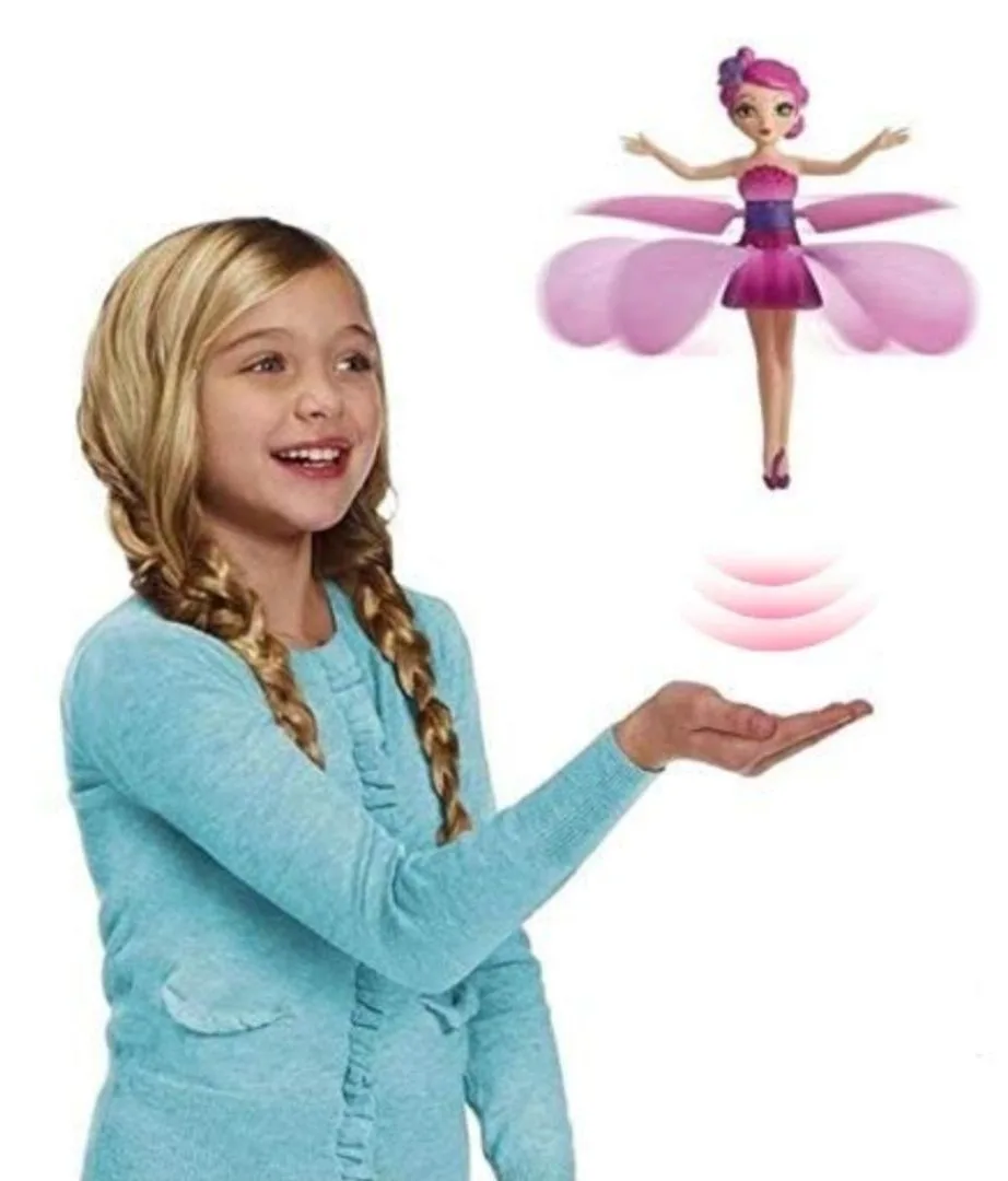 AE05 Flying Fairy Princess Doll with Hand Sensor Control and Led Light (Colour May Varies)