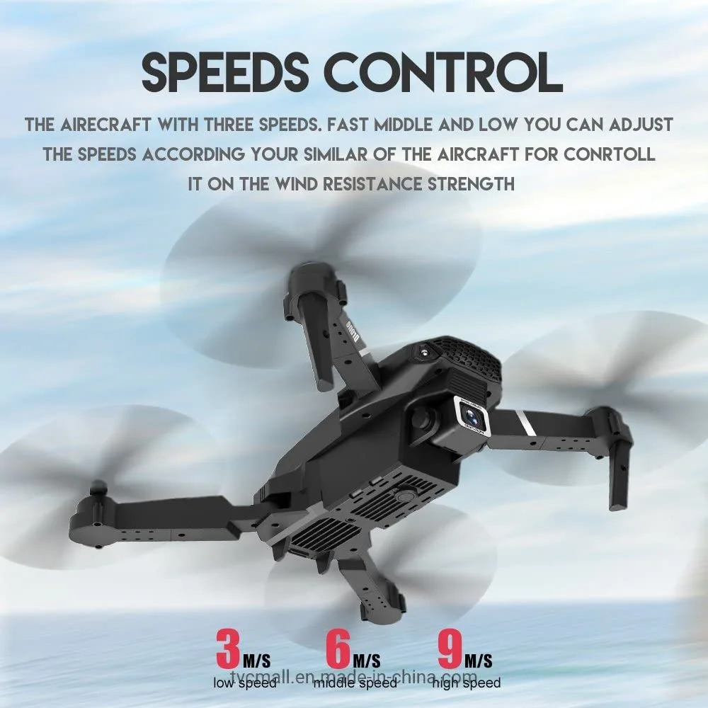 CW04 4K WiFi Dual Camera Drone for Adults & Kids with  Batteries and Carrying Case - Remote Control Foldable Quadcopter Flying Toy - Image 5