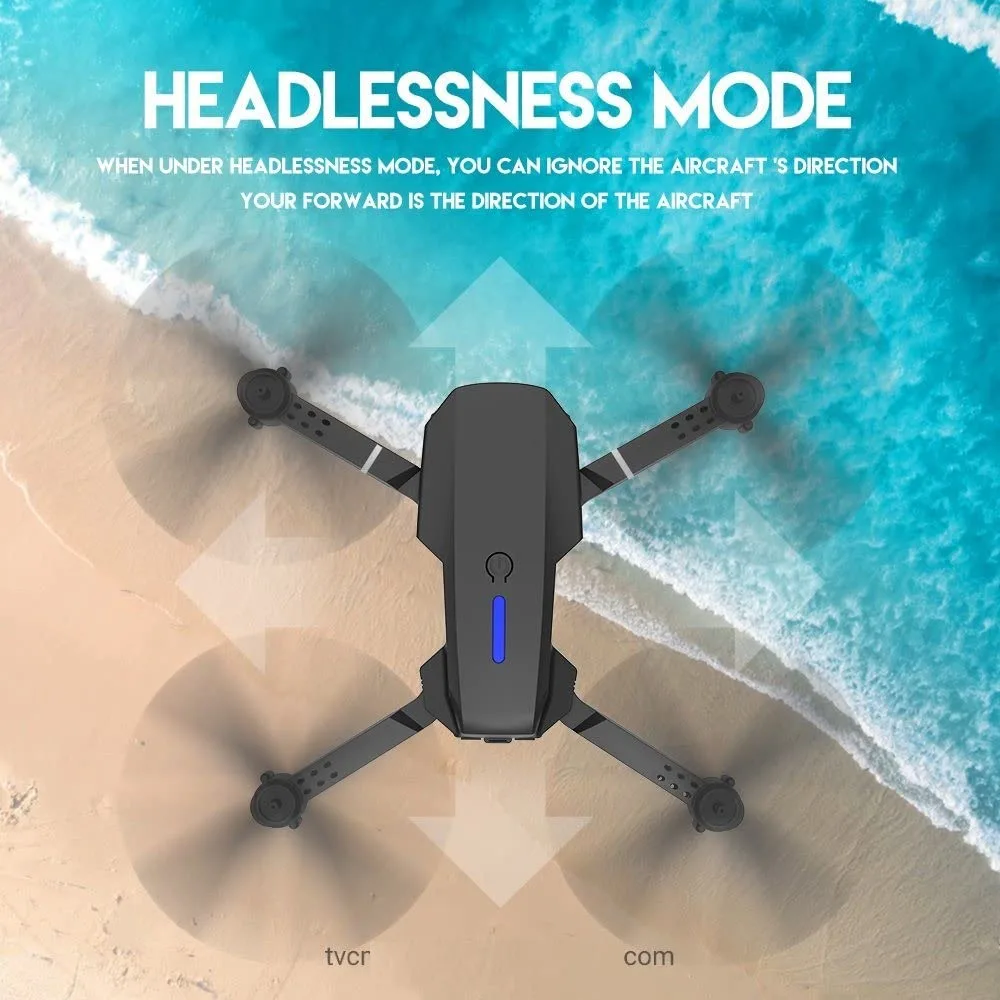 CW04 4K WiFi Dual Camera Drone for Adults & Kids with  Batteries and Carrying Case - Remote Control Foldable Quadcopter Flying Toy - Image 2