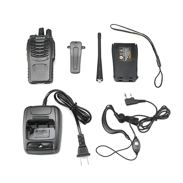 CS17 BaoFeng Long Range Radios UHF 400-470Mhz 16 Channels 1500mAh Li-ion Rechargeable Battery  SPY BF-888S Walkie Talkies for Adults (Black) -2 Pack - Image 3