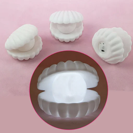 6621 PEARL SHELL NIGHT LAMP DECORATE DESK LIGHTS NURSERY TOY LAMP LED PEARL SHELL NIGHT LIGHTS FOR BEDROOM & HOME - Image 6