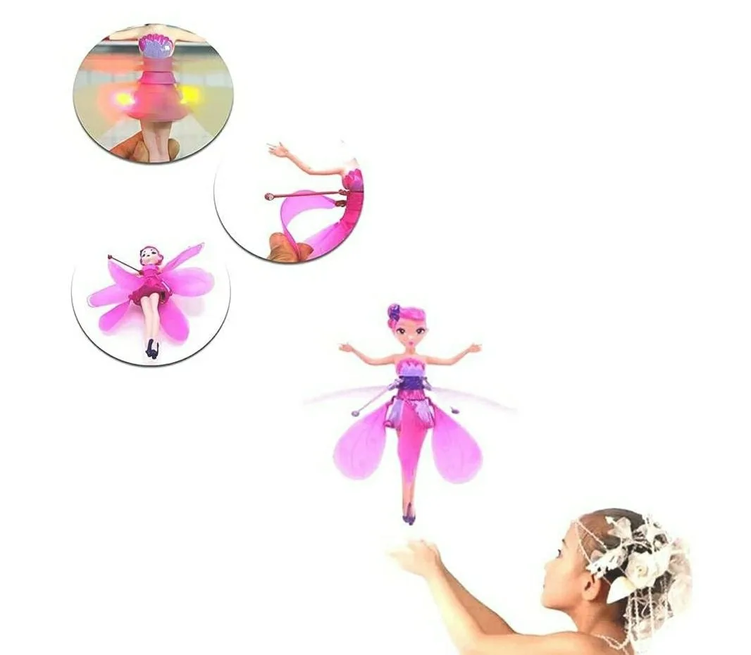 AE05 Flying Fairy Princess Doll with Hand Sensor Control and Led Light (Colour May Varies) - Image 6