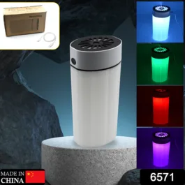 6571 HUMIDIFIERS FOR BEDROOM, SMALL HUMIDIFIER WITH COLOURFUL LIGHT EFFECT, MINI DESK / CAR HUMIDIFIER WITH COLOURFUL LIGHT