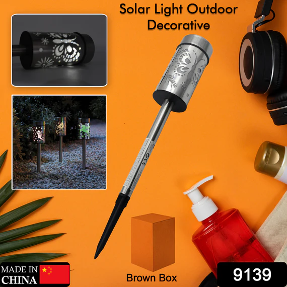 9139 SOLAR PATHWAY LIGHT SOLAR LAWN LIGHT GROUND PLUG LAMP WATERPROOF ENERGY SAVING OUTDOOR GARDEN PATH DECKING LIGHT LANDSCAPE LIGHTING