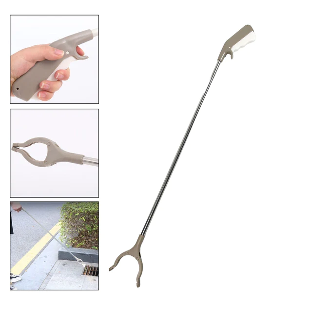7534 GARBAGE LIFTER TOOL KITCHEN PICKER CLAW PICK UP RUBBISH HELPING HAND TOOL GARBAGE PICKER FLEXIBLE LIGHTWEIGHT TOOL - Image 3