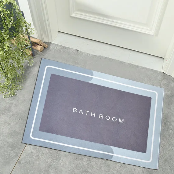 4036A SQUARE BATHROOM MAT WATER ABSORBENT MATS DIATOMITE DOOR MAT ANTI-SLIP BATH MAT QUICK DRYING ABSORBENT MAT FOR HOME, KITCHEN (57X38CM) - Image 9